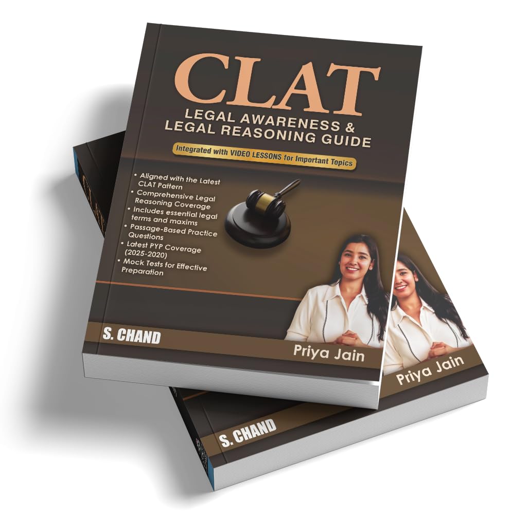 CLAT Legal Awareness & Legal Reasoning Guide Book 2025-2026 | LA/LR Legal Aptitude | By Priya Jain | English Medium | S Chand Latest Edition