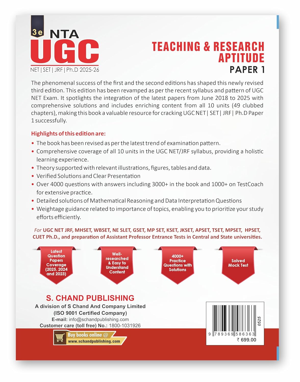 NTA UGC NET Paper 1 Book 2025-2026 | Teaching & Research Aptitude | By Dr. Priyanka Sharma | 3rd Edition | 4000+ Practice Questions with Answers | NET/SET/JRF/PhD | English
