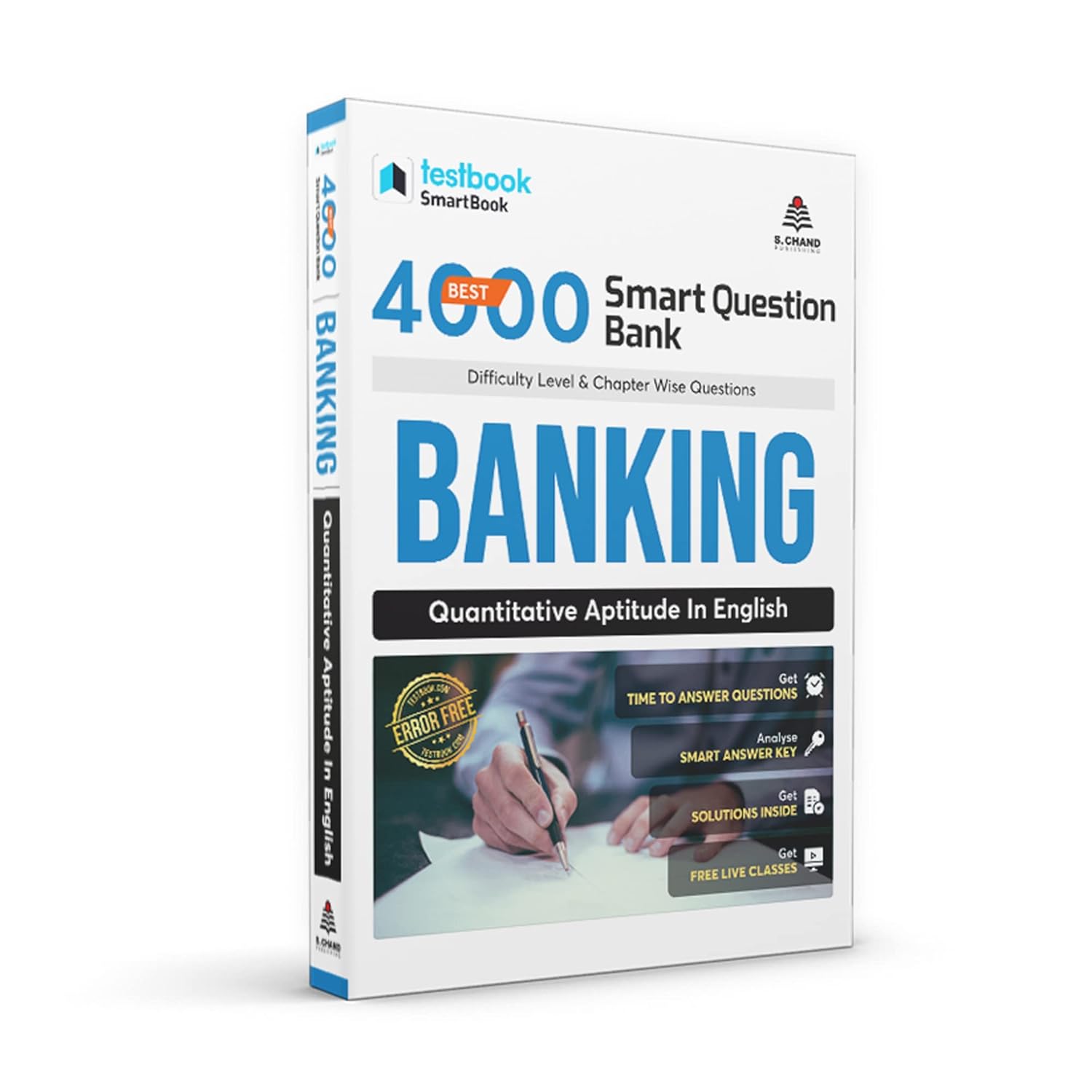Banking Quantitative Aptitude Book | 4000+ Practice Questions | Chapterwise MCQs with Solutions | IBPS, SBI, PO, Clerk, SO Exams | Testbook SmartBook