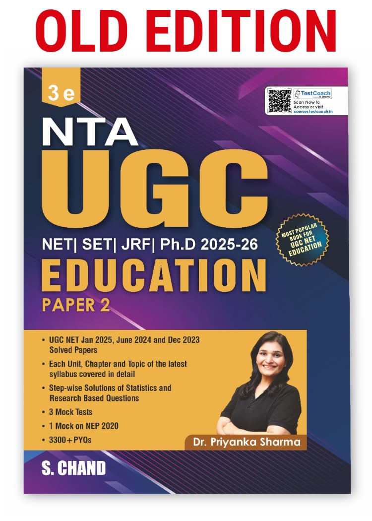 NTA UGC NET Education Paper 2 Book 2025-2026 | NET/SET/JRF & PhD | 3rd Edition | By Dr. Priyanka Sharma | PYQ Solved Papers | English Medium | TET Exams Guide