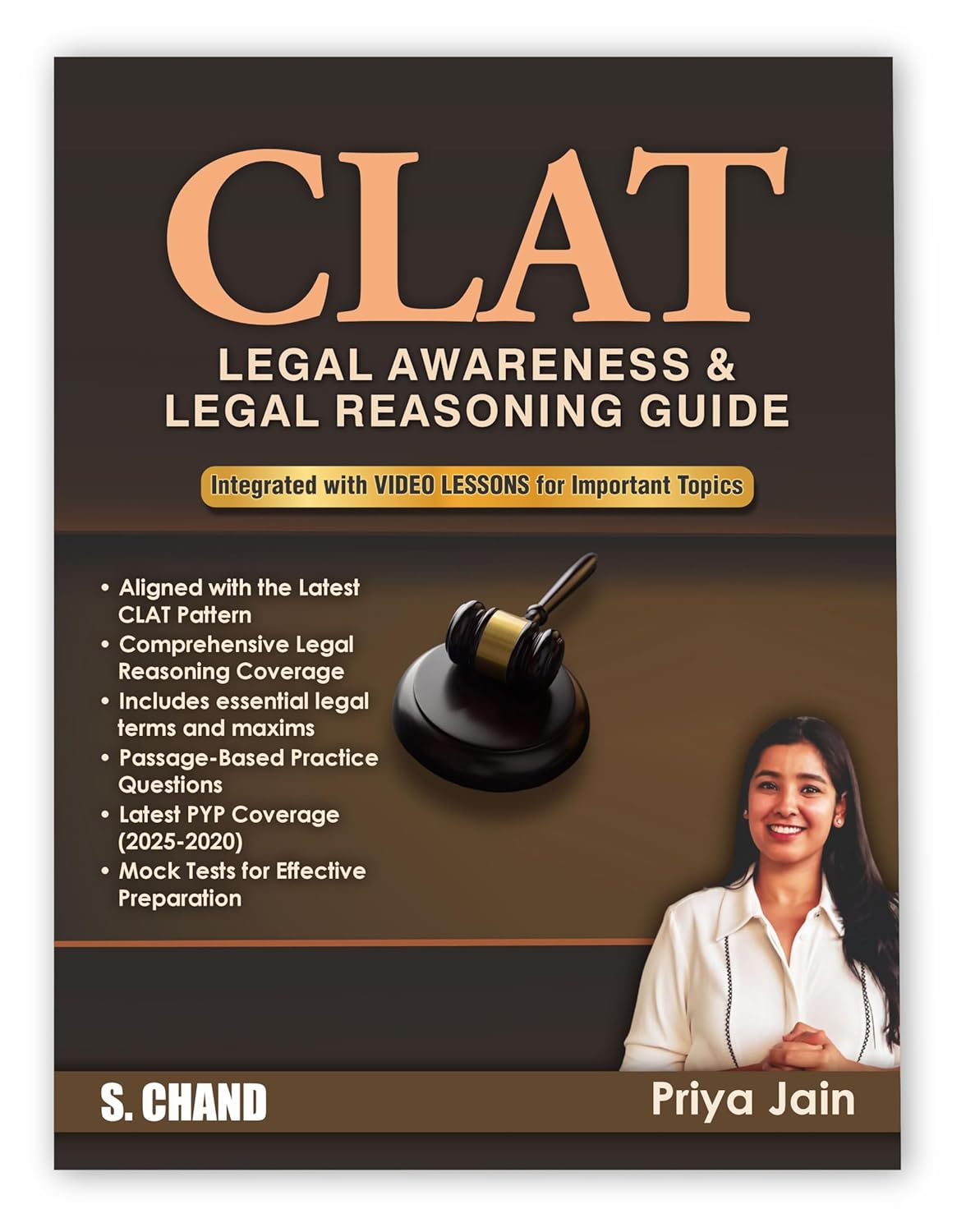 CLAT Legal Awareness & Legal Reasoning Guide Book 2025-2026 | LA/LR Legal Aptitude | By Priya Jain | English Medium | S Chand Latest Edition