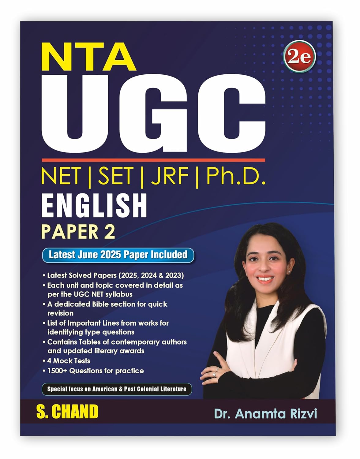 NTA UGC NET English Paper 2 Book 2025-2026 | 2nd Edition | English Literature | 1500+ PYQ Solved Questions & 4 Mock Tests | NET/SET/JRF & PhD Guide