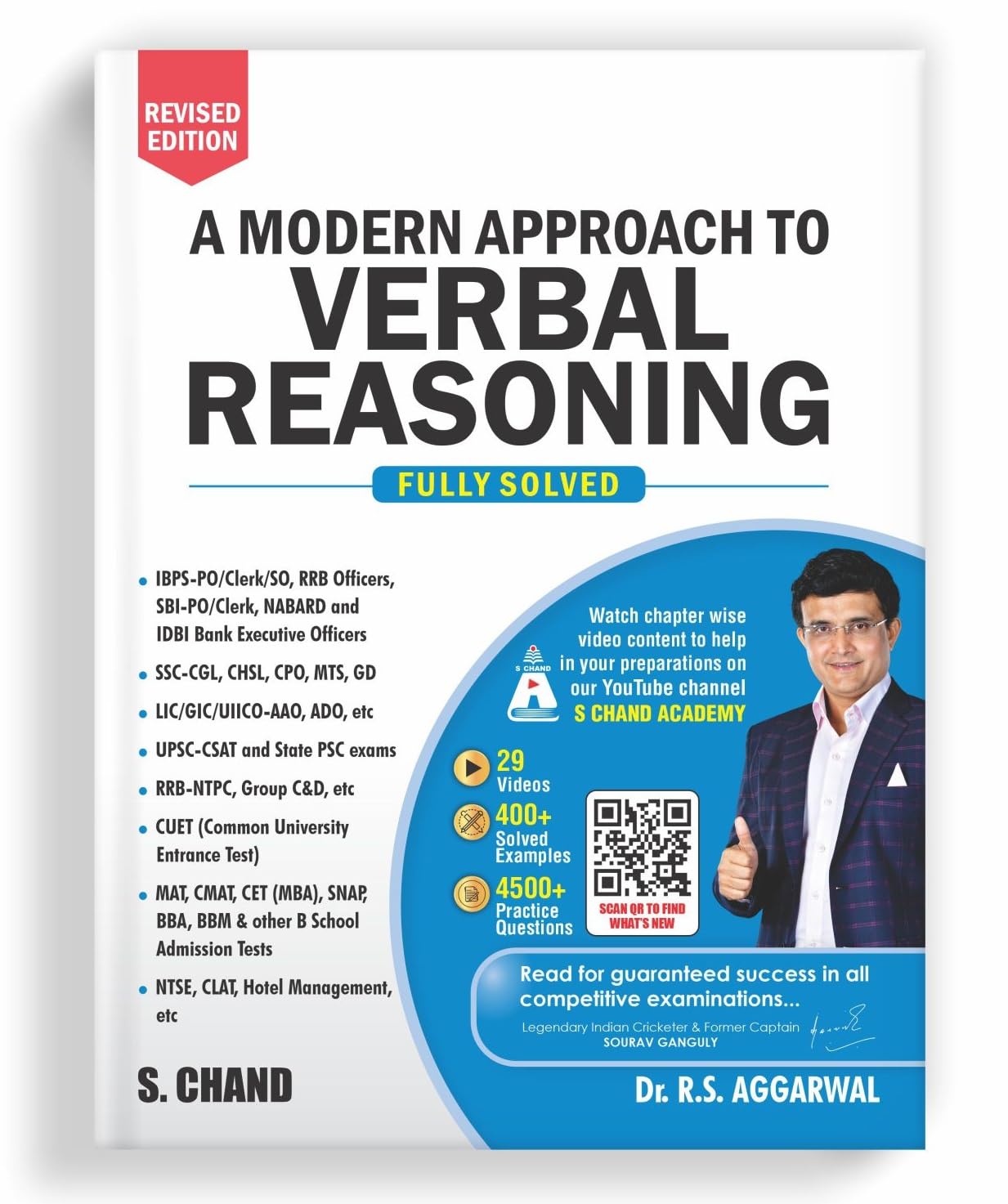 A Modern Approach to Verbal Reasoning Book 2025 | 29 Videos | 4500+ Practice Questions | IBPS, SSC, UPSC, Railway, CAT & MAT Exams Guide