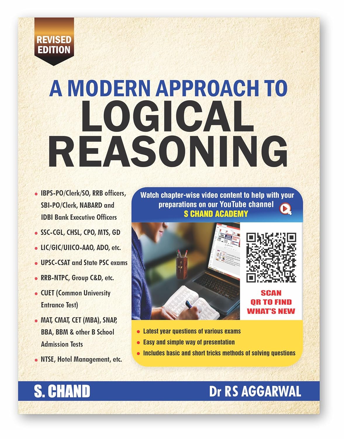 A Modern Approach to Logical Reasoning Book 2025 (Revised Edition) | Chapterwise Videos | UPSC, SSC CGL, CHSL, Banking, Railway & Police Exams Guide