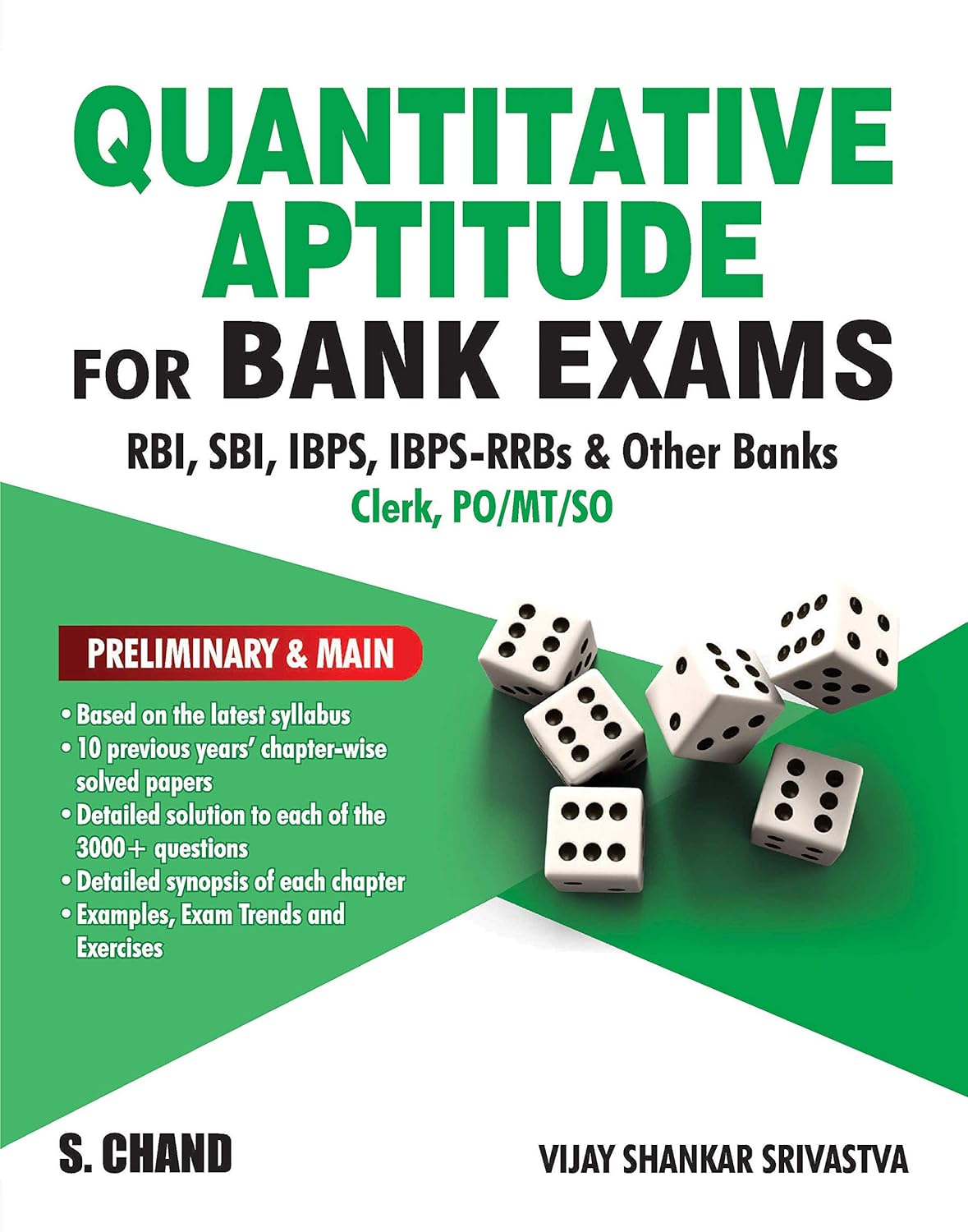 Quantitative Aptitude Book for Bank Exams | Prelims & Mains Guide | IBPS, SBI, PO & Clerk Preparation | Practice & Concept Book