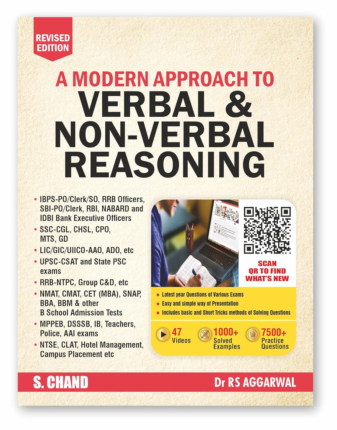 A Modern Approach to Verbal & Non-Verbal Reasoning Book 2025 (Revised Edition) | 47 Videos | 7500+ Practice Questions | SSC, Banking, Railway, UPSC Exams Guide