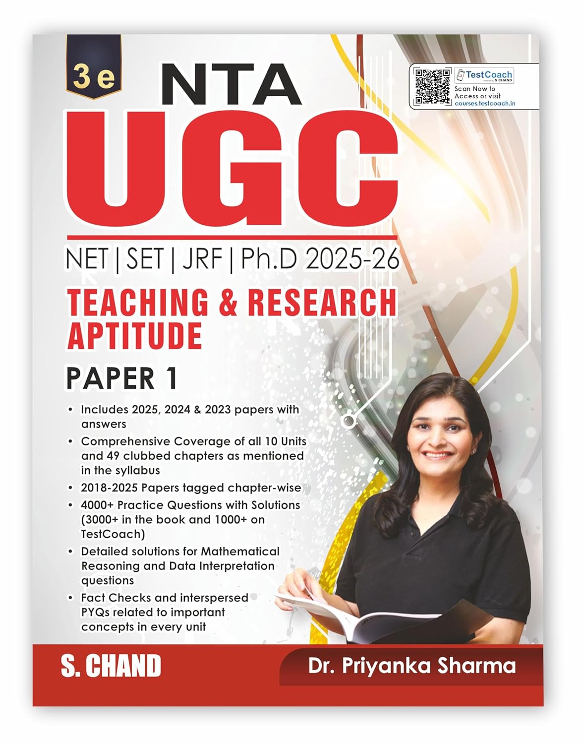 NTA UGC NET Paper 1 Book 2025-2026 | Teaching & Research Aptitude | By Dr. Priyanka Sharma | 3rd Edition | 4000+ Practice Questions with Answers | NET/SET/JRF/PhD | English