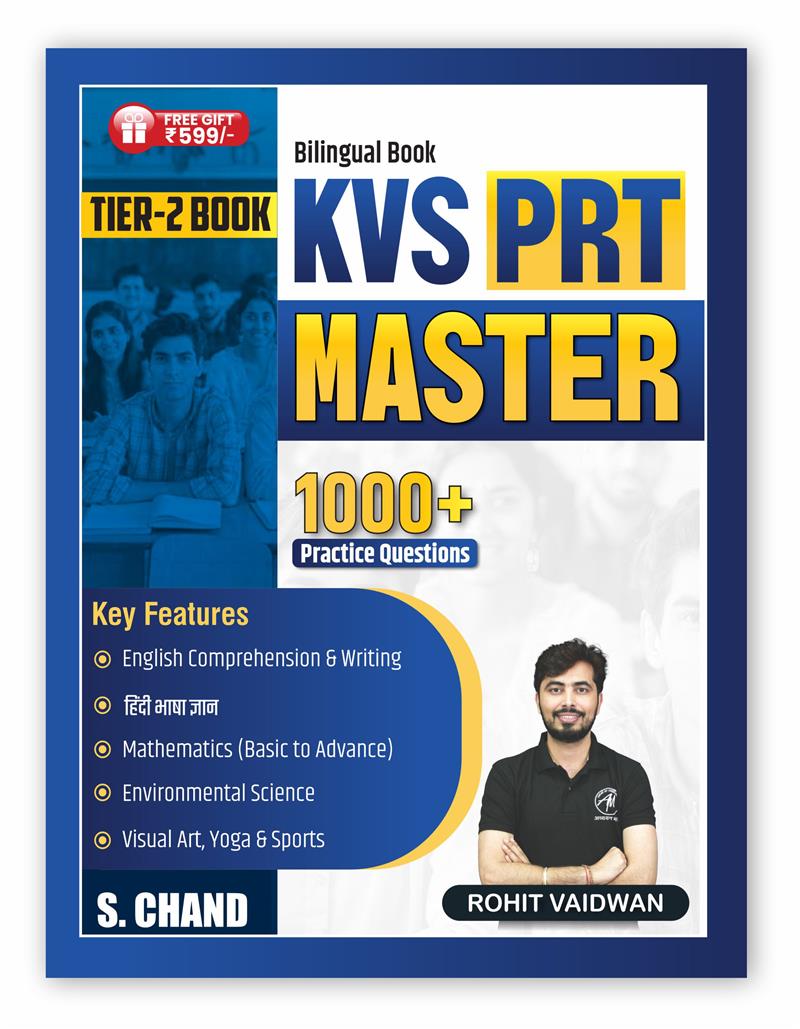 KVS PRT Master Bilingual Book 2026 | Tier 2 Exam | 1000+ Practice Questions | English Comprehension & Writing, Mathematics, Environment Science, Yoga & Sports, Visual Art | Useful for Teaching Exams
