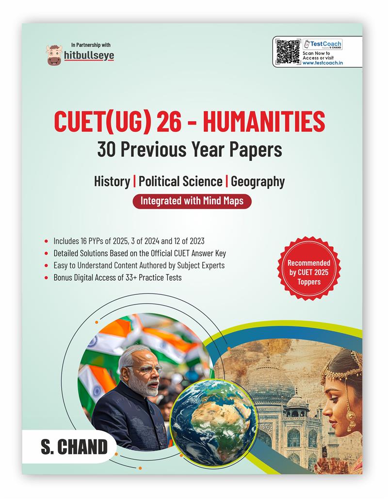 CUET (UG) 2026 Humanities : 30 PYP Previous Year Papers | History + Political Science + Geography