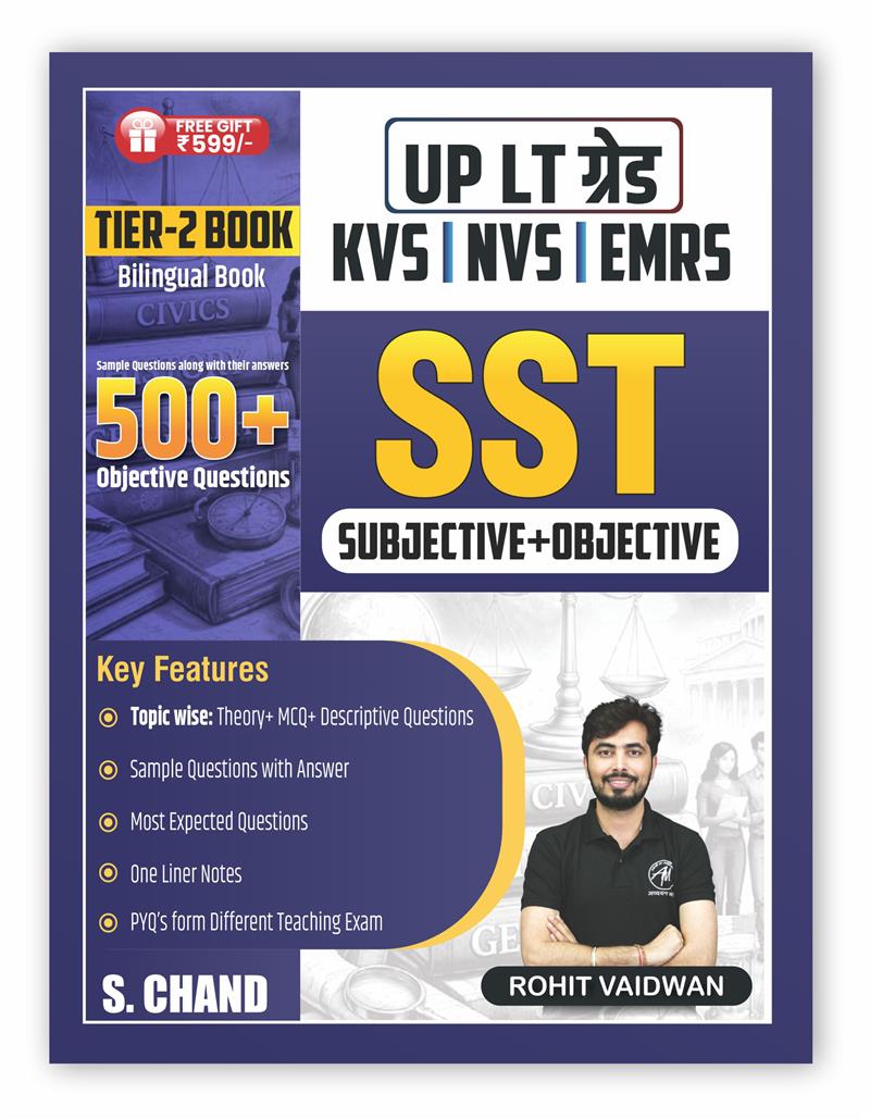 SST (Subjective + Objective) Tier 2 for UP LT Grade KVS/NVS/EMRS | 500+ Objective Questions (Bilingual Edition)