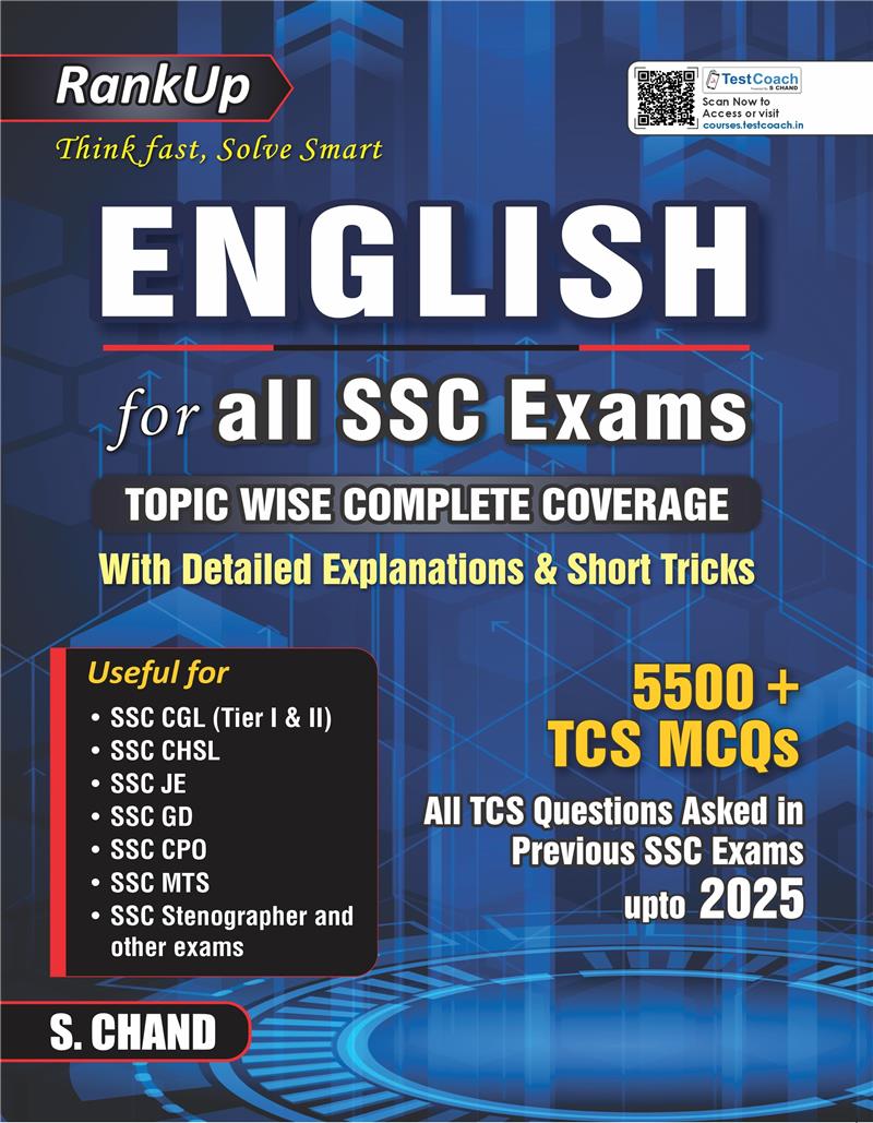RankUp English for all SSC Exams with Detailed Explanations & Short Tricks | 5500+ TCS MCQs | PYQ