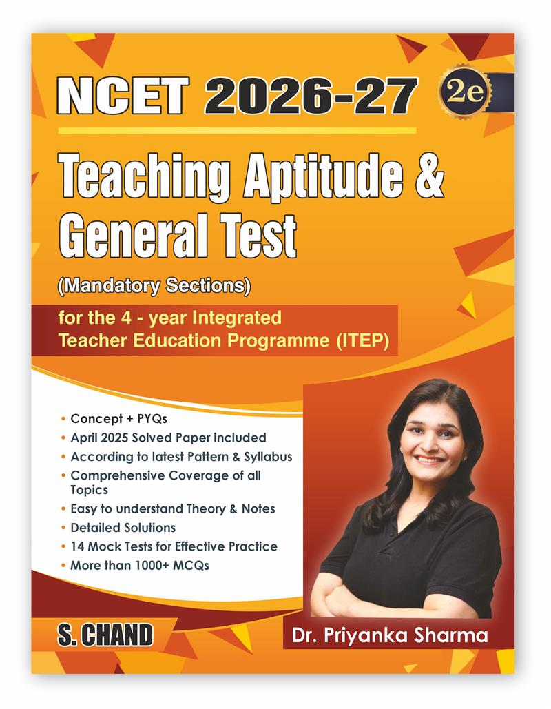 ITEP NCET Entrance Exam Book 2026 - 2027 (2e) Teaching Aptitude & General Test (Mandatory Sections) 4 Year Integrated