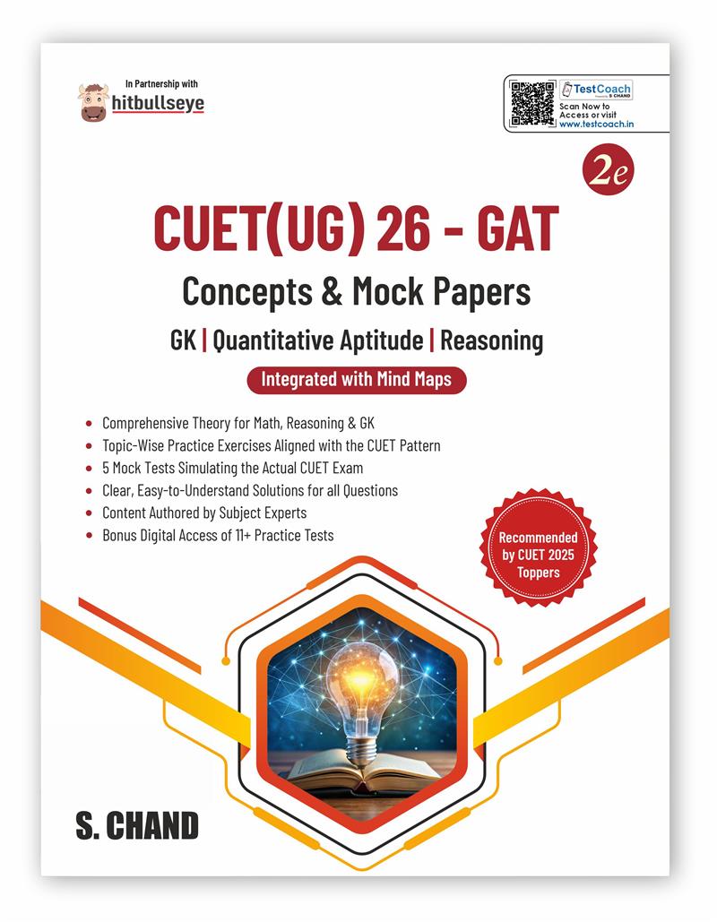 CUET UG 2026 GAT 2e (Concepts & Mock Papers) GK + Quantitative Aptitude + Reasoning